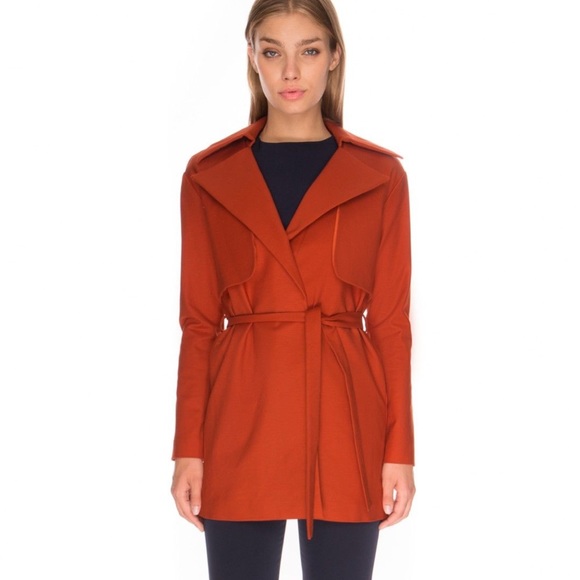 Finders Keepers Jackets & Blazers - Finders Keepers Rust Orange Trenchcoat Small